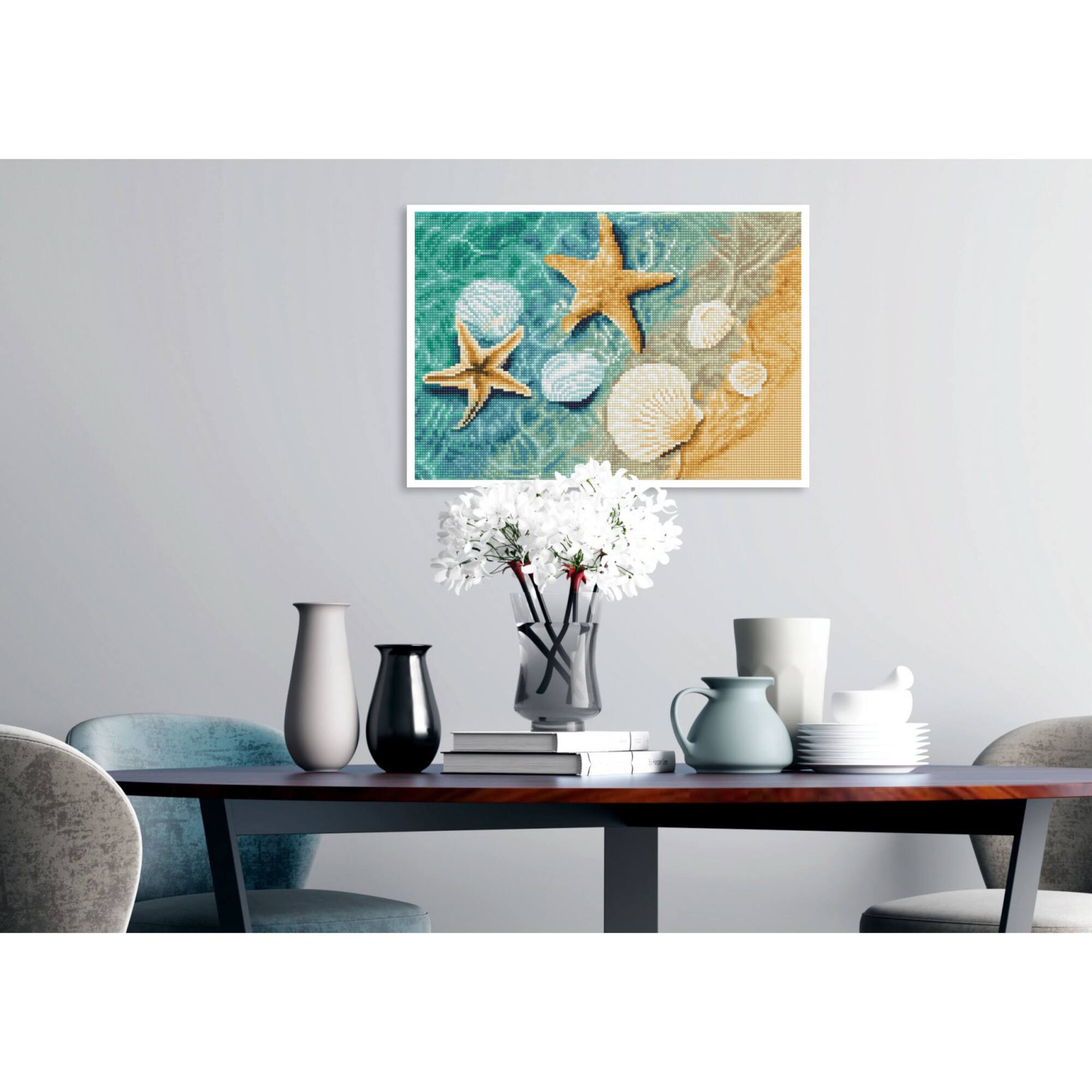 Diamond Dotz® Intermediate Crystal Shore Pre-Framed Diamond Painting Kit